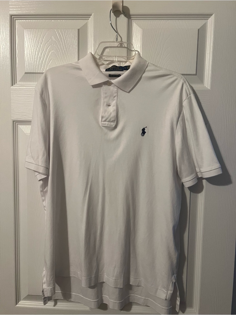 Ralph Lauren White Polo with Navy Pony